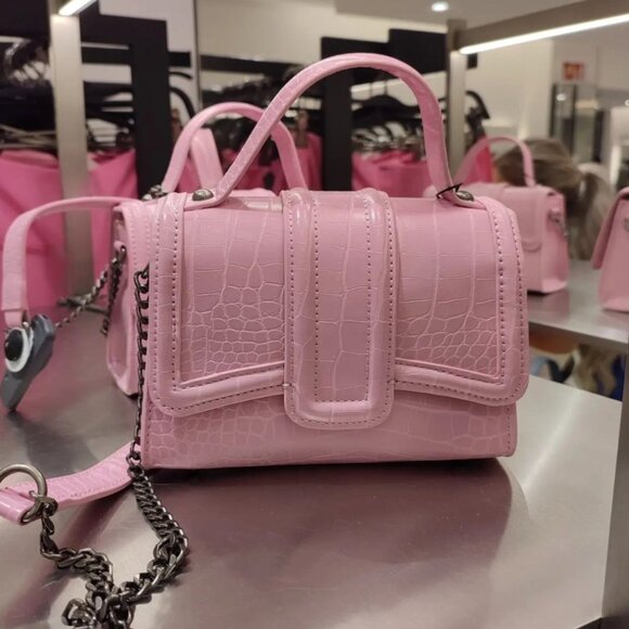 バッグ Diemm handmade wool bag-pink 24aw Emma Leather Crossbody Bag - Hot Pink | Artisan Handmade